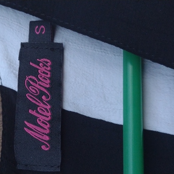 Beautiful handmade black and white striped romper size S - Picture 3 of 6